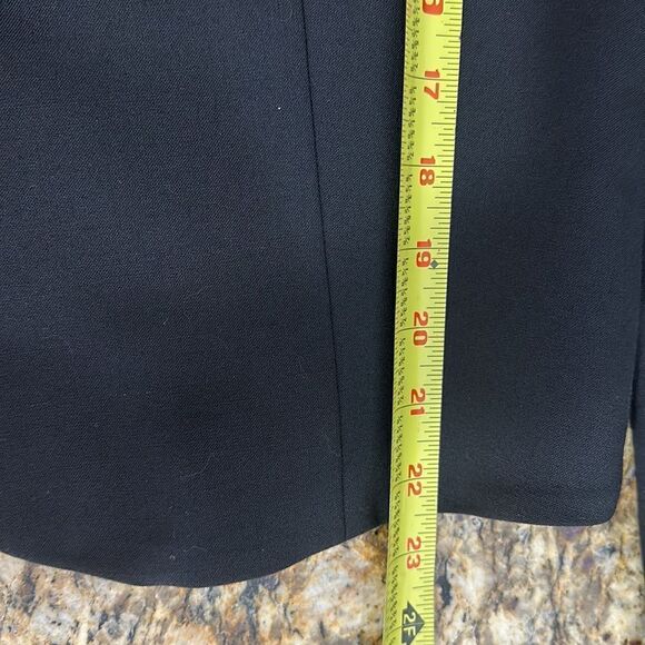 Cache Black Floral Beaded Embroidered Single Button Closure Blazer Jacket Sz 12 - Picture 10 of 11